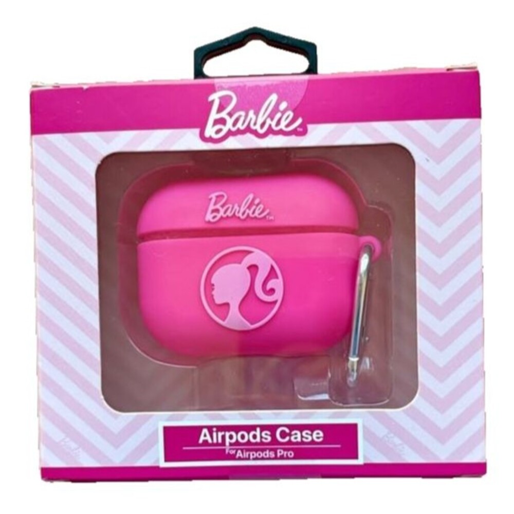 BARBIE AirPods Case For AirPods Pro ● NEW in Package ● Pink Logo ● Hanging Hook